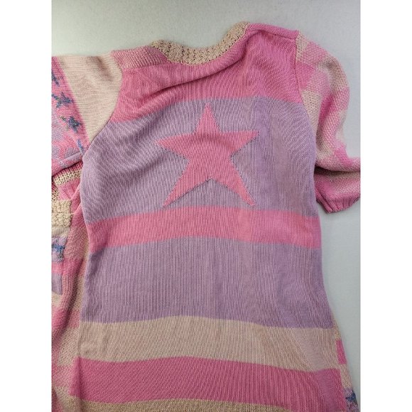 LoveShackFancy Grayson Pink Open Front Duster Cardigan Sweater M/L - $595 Boho - Picture 11 of 12